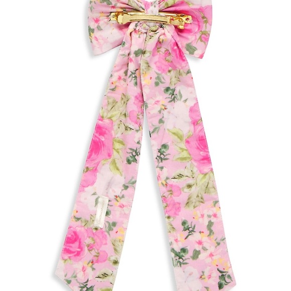 Loveshackfancy Petite Lorna Floral Bow Barrette - Picture 2 of 2